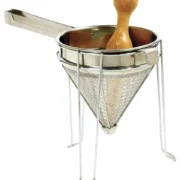 Stainless Steel 642 Chinois with Stand and Pestle