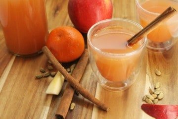 A warm spiced up apple cider, perfect to relax with on a cool fall day.