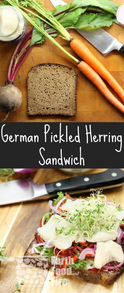 Pickled Herring Sandwich - A German Style Lunch - Earth, Food, and Fire