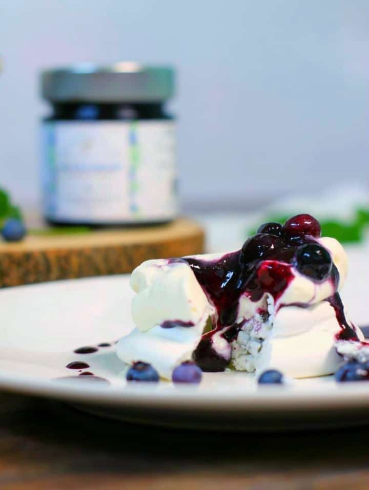 Blueberry Pavlova - A Simple & Elegant Dessert - Earth, Food, and Fire