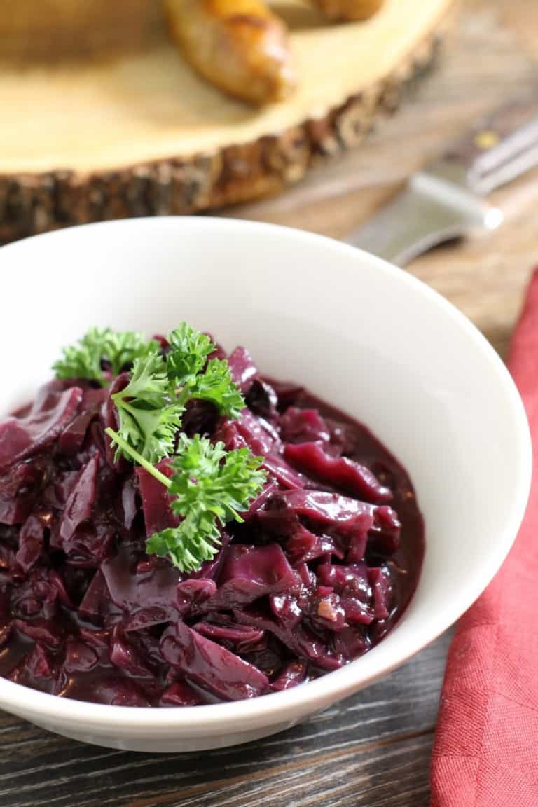 German Braised Red Cabbage (Rotkohl) with Blueberries ...