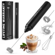 Zulay Froth N Go Milk Frother Rechargeable - 3-in-1