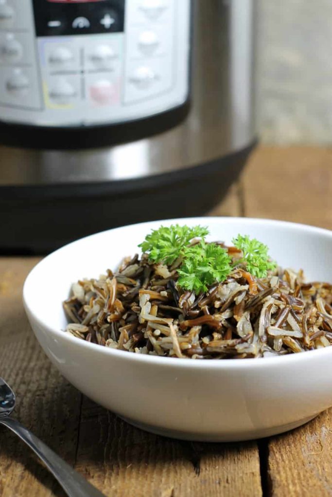 Instant Pot Wild Rice Earth Food And Fire   Instant Pot Wild Rice Vertical Image 683x1024 