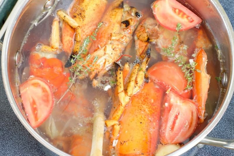 https://www.earthfoodandfire.com/wp-content/uploads/2019/05/lobster-shells-cooking-for-stock.jpg