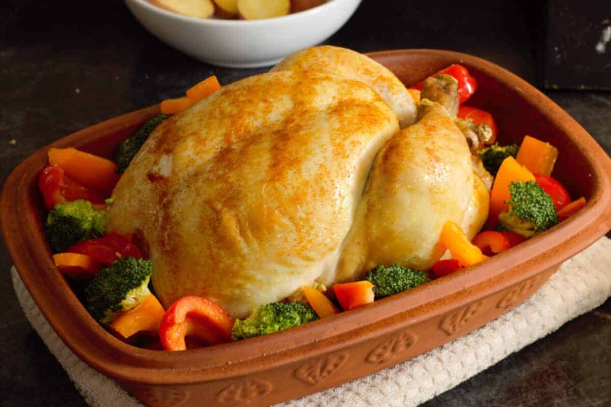 Roast Chicken in a Romertopf Clay Roaster – Trust in Kim: an ad