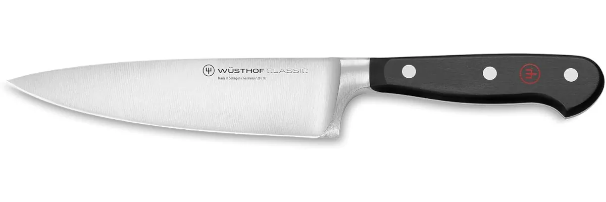 WÜSTHOF Classic 6” Chef’s Knife, Black - kitchen and cooking utensils