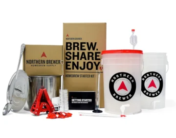 Home Brewing Starter Set by Northern Brewer - Equipment and Recipe for 5 Gallon Batches (Hank's Hefeweizen)